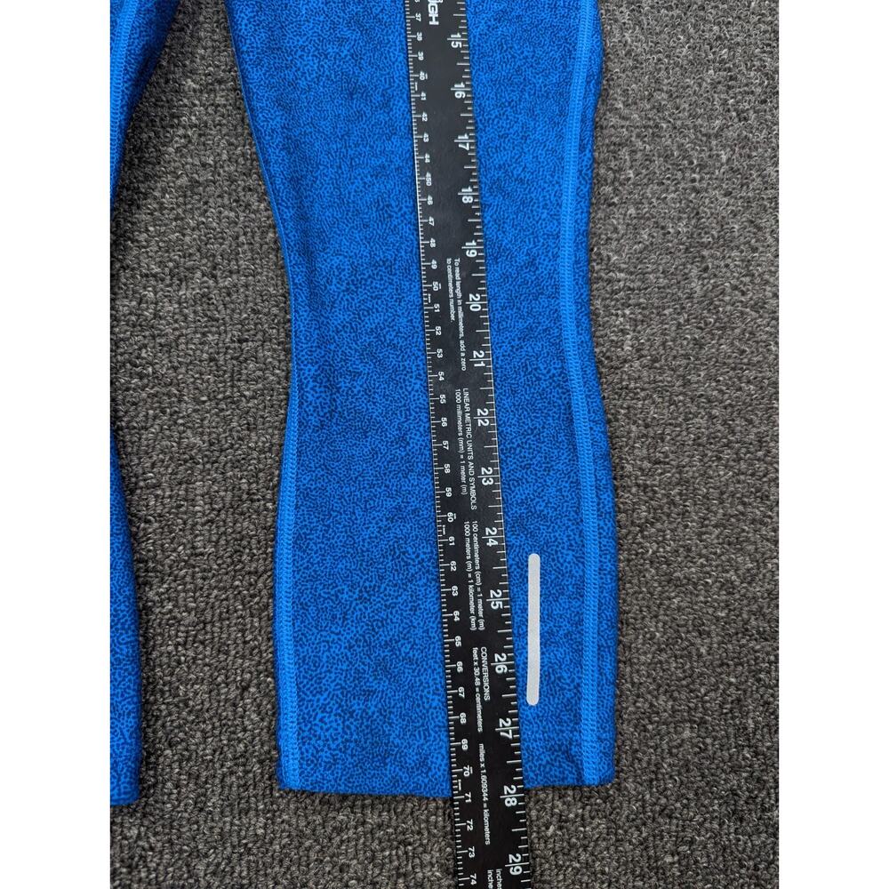 Nike Dri-fit Capri Running Yoga Pants Blue Black Leggings Style 717422 Size S - Picture 6 of 9